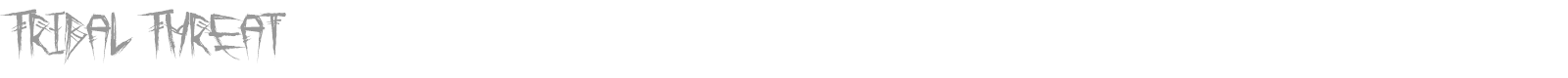 Tribal Threat font preview